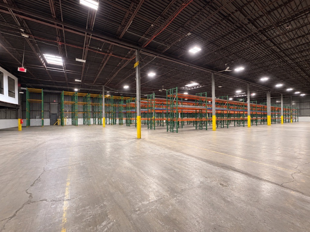 Interior of the new B&B Warehousing food-grade warehouse in Bedford Park, IL